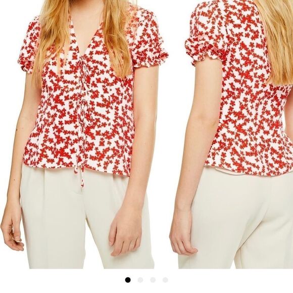 Top Shop floral blouse - Picture 3 of 4
